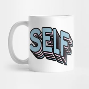 self made - trans pride typography Mug